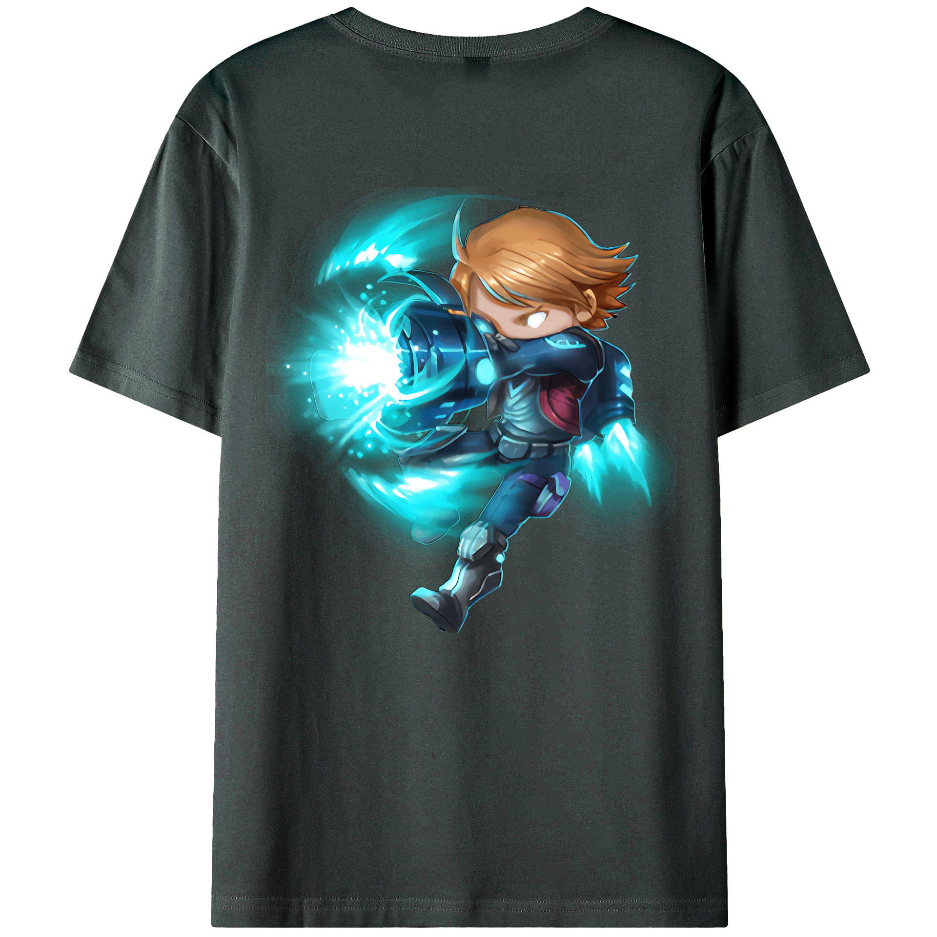 （画像用） リーグ・オブ・レジェンド League of Legends LOL 綿100％ メンズ半袖Tシャツ（バックプリント） 通気性